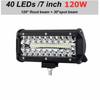 Car LED Light Bar Offroad 4x4 Spotlights Fog Lamp 12V 24V 3 Rows Headlight Truck Farm Tractor Boat SUV ATV Light Bar/work Light