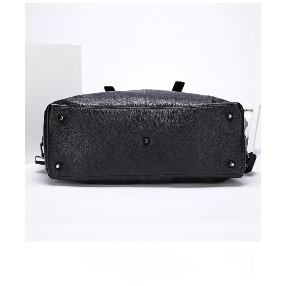 Cross-border new large-capacity travel bag, genuine leather fashion soft leather casual shoulder handbag, cowhide BD bag