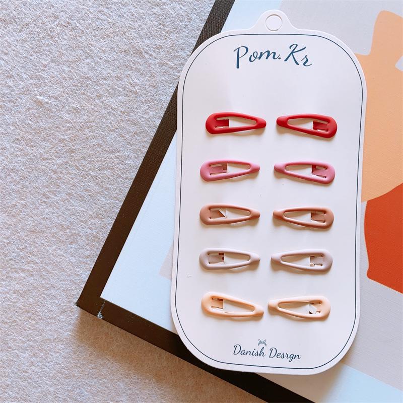 

Набор из 10 мини-квадратных зажимов BB: Маленькие однотонные заколки для волос в корейском стиле цвета кофе с молоком для девочек