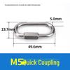 304 Stainless Steel Quick Link Carabiner Ring M3.5-M12