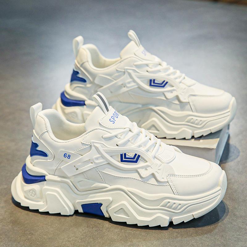 Student Height Increasing Shoes Four Season Thick Soled Men's Casual Sports Shoes Soft Soled Comfortable Outdoor Sneakers