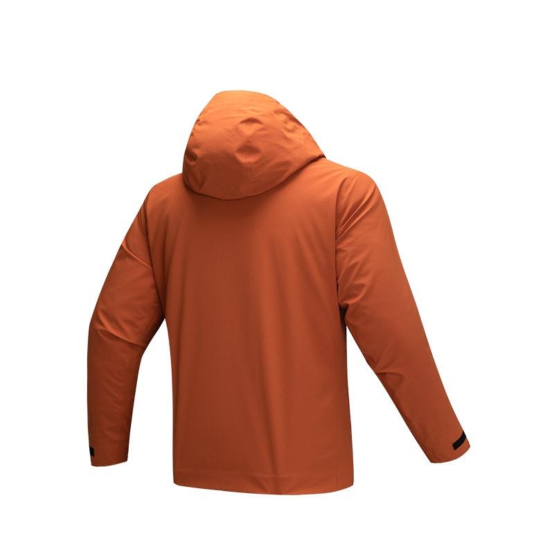 Anta Casual Comfortable Hooded Waterproof Windproof Breathable Jacket Men Jackets Ceramic-Glaze-Red 152447621-3