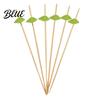 Tulip Fruit Labels Leaves Eco-friendly Picks Picks Cocktail 100Pcs Disposable with Decorative Tags Flower Tips Bamboo Skewers for Fruits
