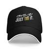 Triathlon Multicolor Hat Peaked Unisexs Cap Just Tri It Swim Bike Run Triathlete Personalized Visor Protection Hats
