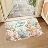 1Pcs Anti Fatigue Kitchen Rugs, Easter Print Waterproof Non-Slip Thick Cushioned Kitchen Mat Heavy Duty Comfort Standing Mat for Kitchen