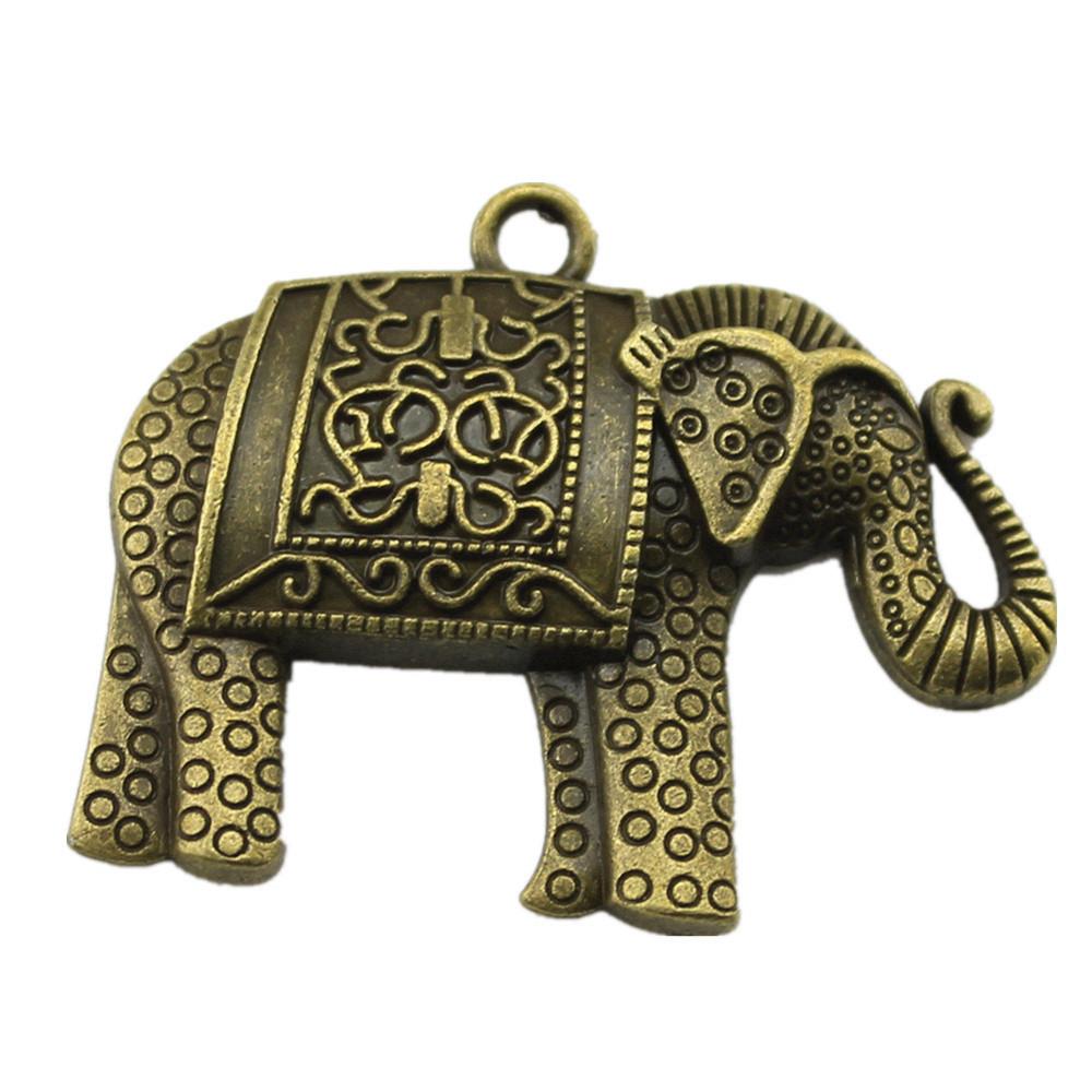 Retro Elephant Charms Alloy Animal Pendants For Jewelry Making Handmade Supplies