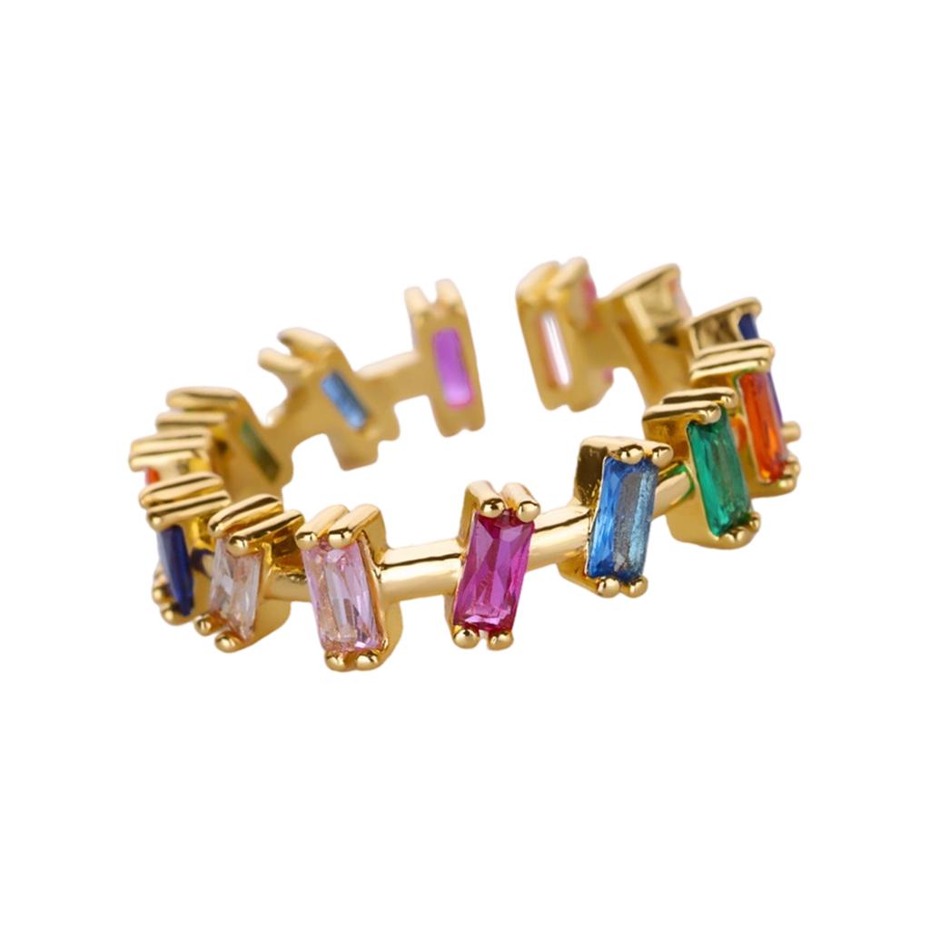 Openable Rings Geometric Finger Ring Unique Design Sparkling Finger Jewelry Suitable for Casual or Formal Outfits