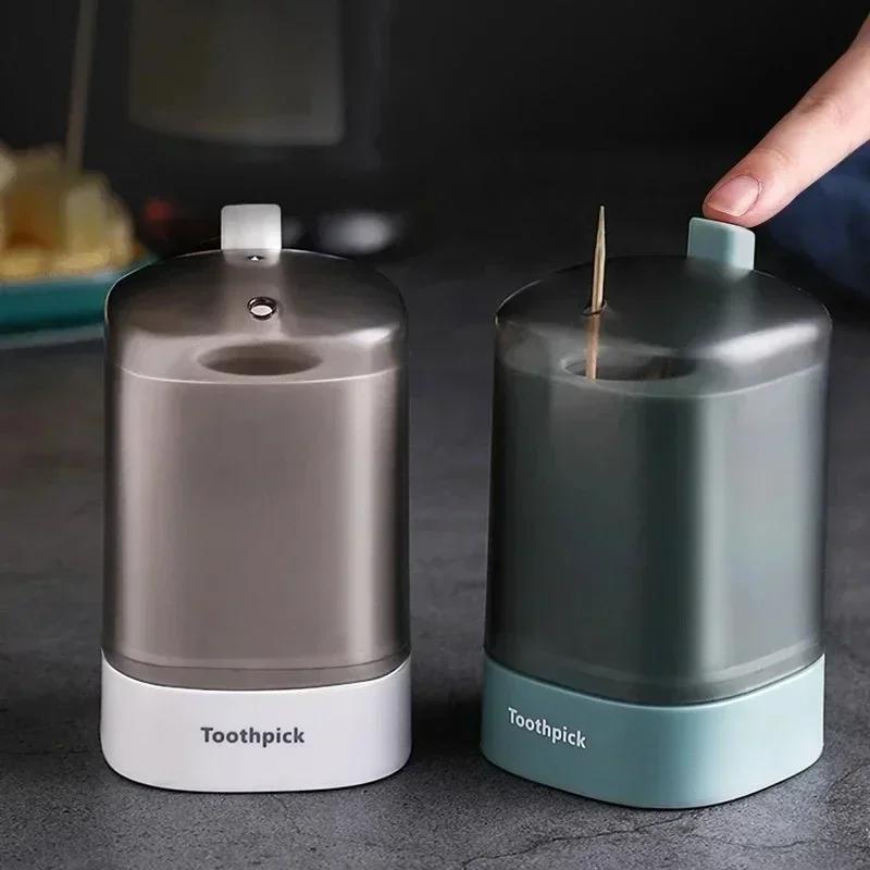 Toothpick Box Creative Automatic Pop-up Home Living Room Pressed Toothpick Cartridge Can Portable Toothpick Cartridge