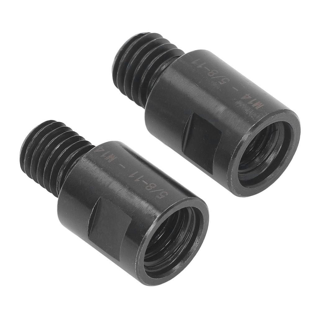 2Pcs Thread Adapter Thread Conversion Adapter 5 8in to M14 M14 to 5 8in for Lathe Drill