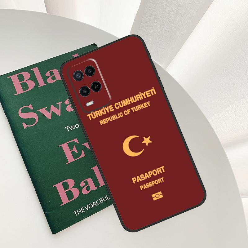 Turkey Flag Case For Oppo A54 A74 A94 A54S A57S A15 A16 A17 A52 A72 A76 A96 A58 A78 A98 A77 A5 A9 Cover