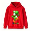 Kids Boys Girls Casual Hoodie, Cute Dinosaur Character Print Long Sleeve Pullover Sweatshirt for Children Daily Wear