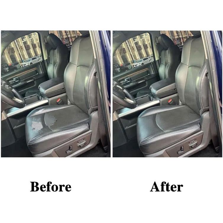 SecosAutoparts Passenger Bottom Replacement Perforated Leather Seat Cover Black Compatible with Dodge Ram 2500 3500 4500 5500 Laramie Sport SLT 2009