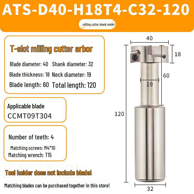 T-Slot Trapezoidal Milling Cutter for Shank Machining Center, Side Milling, and Grooving (Sizes: 21, 25, 32, 36, 40, 50, 60)