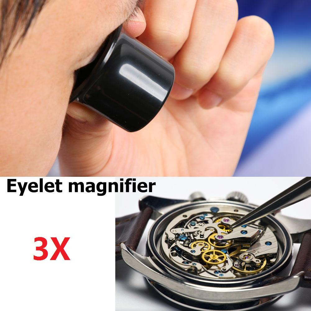 3X 5X 10X 15X 20X Jeweler Watch Magnifier Tool Portable Monocular Magnifying Glass Loupe Lens for Eye Magnifier Len Watchmakers