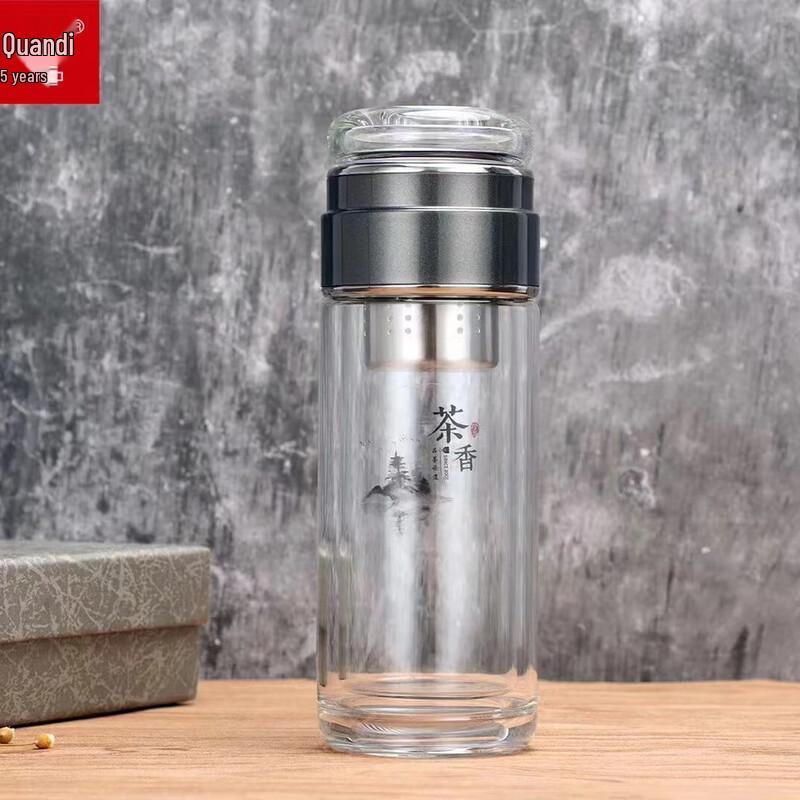 Kuandi Tea Infuser Borosilicate Glass Bottle