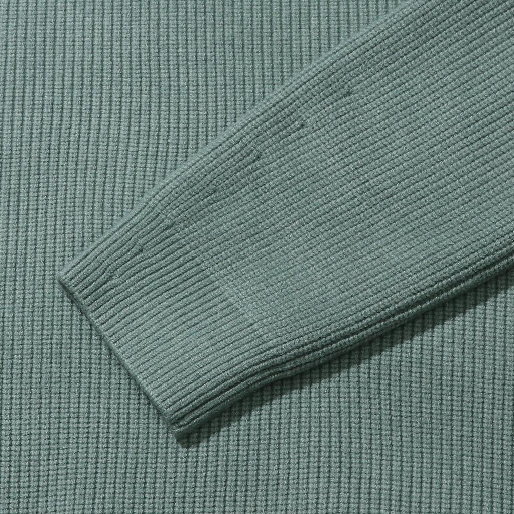 LEDEPT Cashmere Blending Hacci Button Collar Knit [Mint]