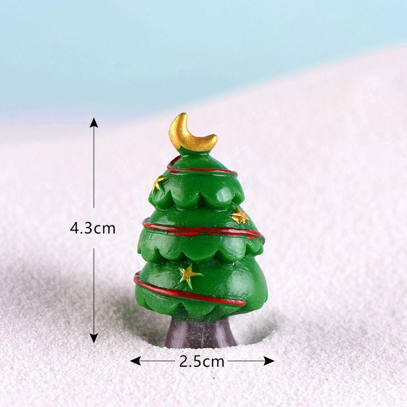 Adorable Christmas Tree Resin Diy Micro Landscape Miniature Decoration For Gardens