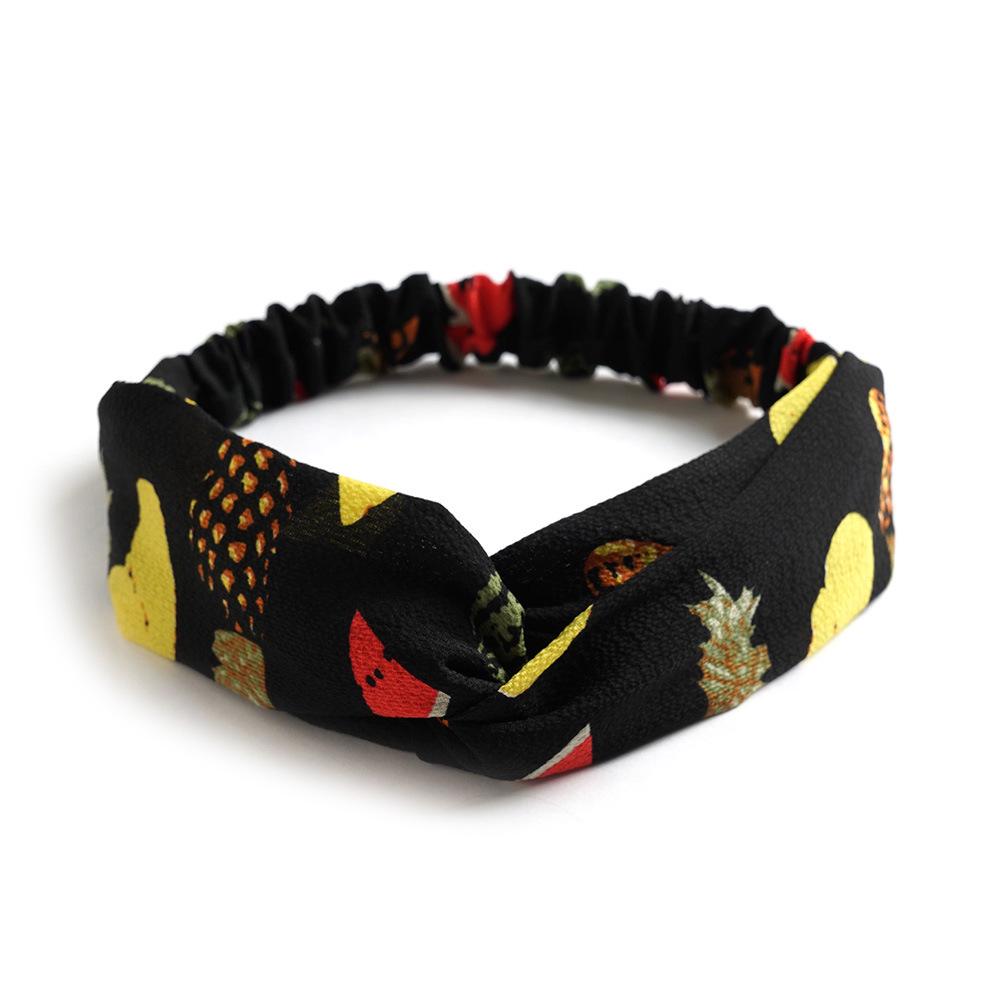 Korean Style Chiffon Elastic Headband for Women - Hair Accessory