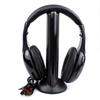 Wireless Headset Over Ear FM Radio PC TV Headphone Transmitter with Microphone for Computer
