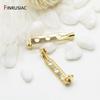 14K Gold Plated Brass 27mm Length Safety Lock Pin Brooch Base Back Bar Badge Holder Brooch Pins DIY Jewelry Making Findings