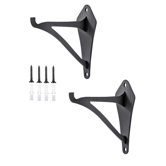 2Pcs Iron Wall Hooks Load Capacity 30lbs Easy Installation Hanging Rack Indoor Outdoor Living Room Bedroom Decor