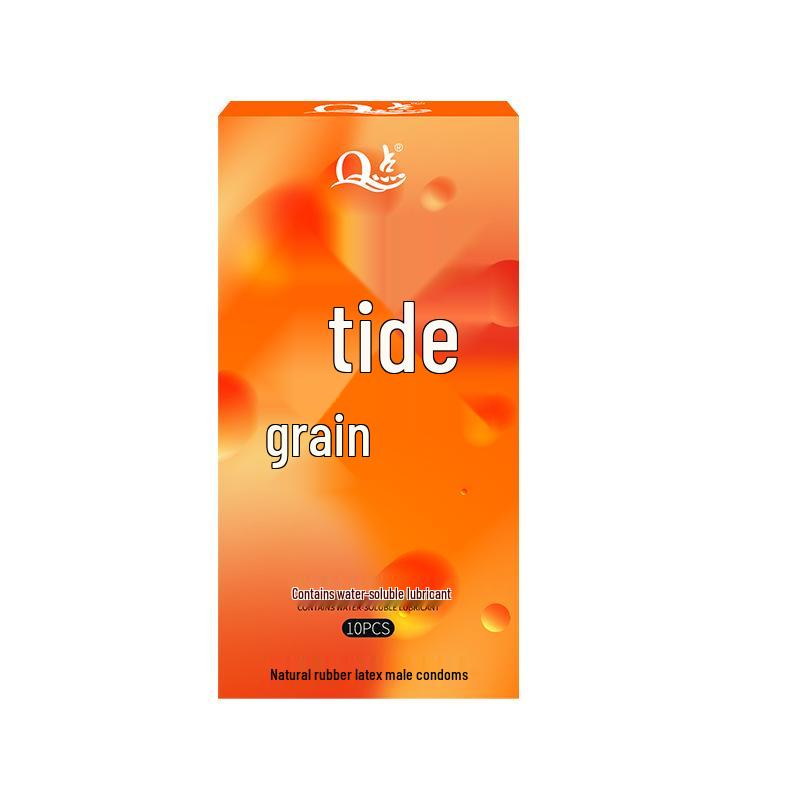 Q-point Hyaluronic Acid 001 Large Particle Delay Condoms - Long-lasting Contraceptives for Adults
