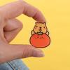 Cute Acrylic Capybara Pin Breastpin Animal Badge Exquisite Capybara Brooch  Skirts