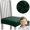 Seat Cover Smooth Elastic Bottle Green Chair Seat