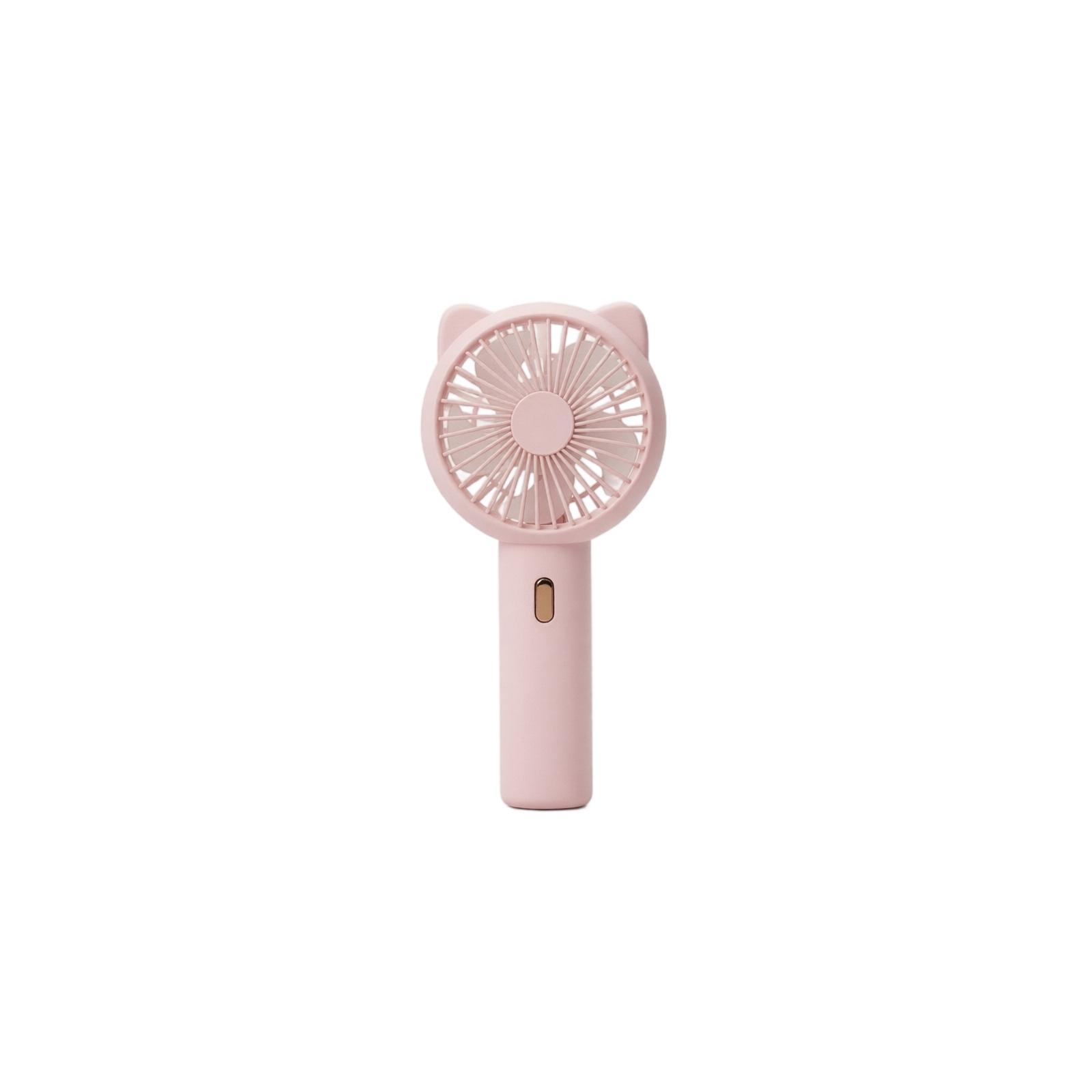 Handheld Portable USB Rechargeable Fan with Cat Ear Design Compact Desktop Outdoor Personal Cooling Device one size розовый