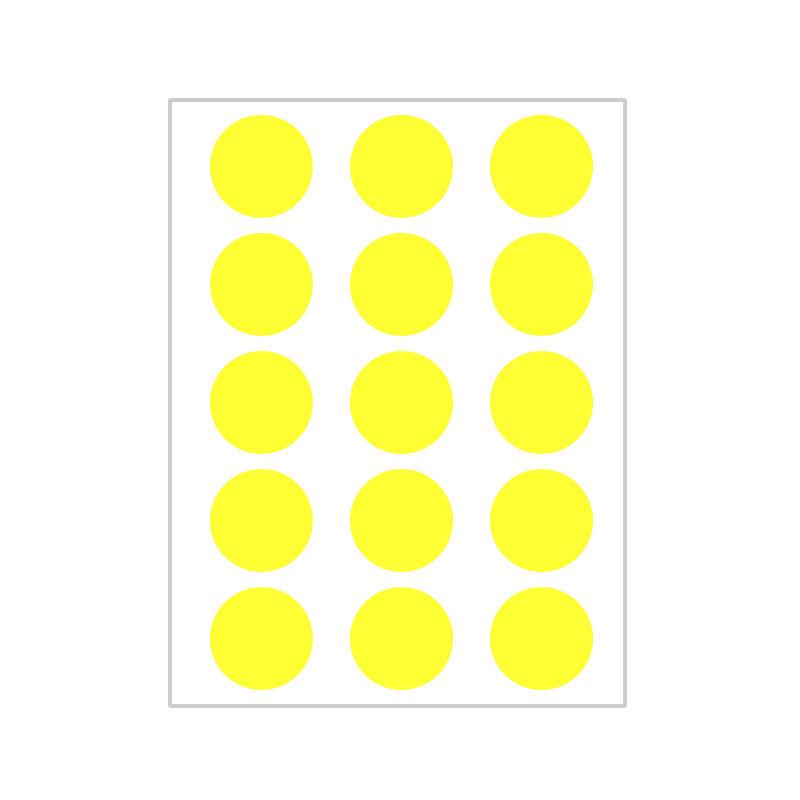 10 Colors Mixed Polka Dot Round Label Stickers: Small & Large, Red, Yellow, Blue, Green, Pink, White, Black, Orange