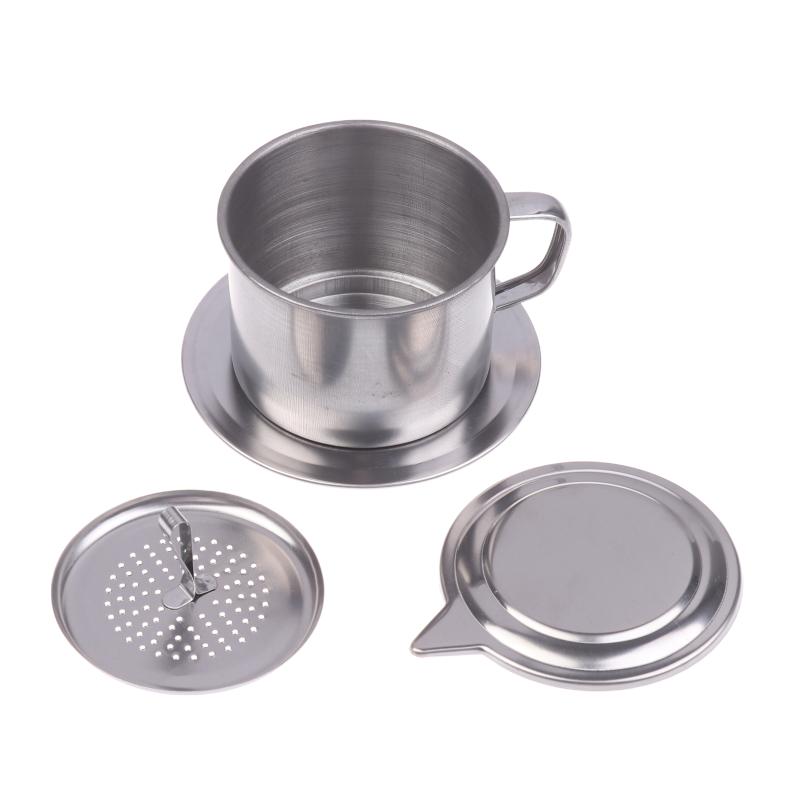 Stainless Steel Coffee Filter Infuse Cup Vietnamese Coffee Dripper Maker Pot Portable Coffee Drip Strainer Kitchen Tools 1Pc