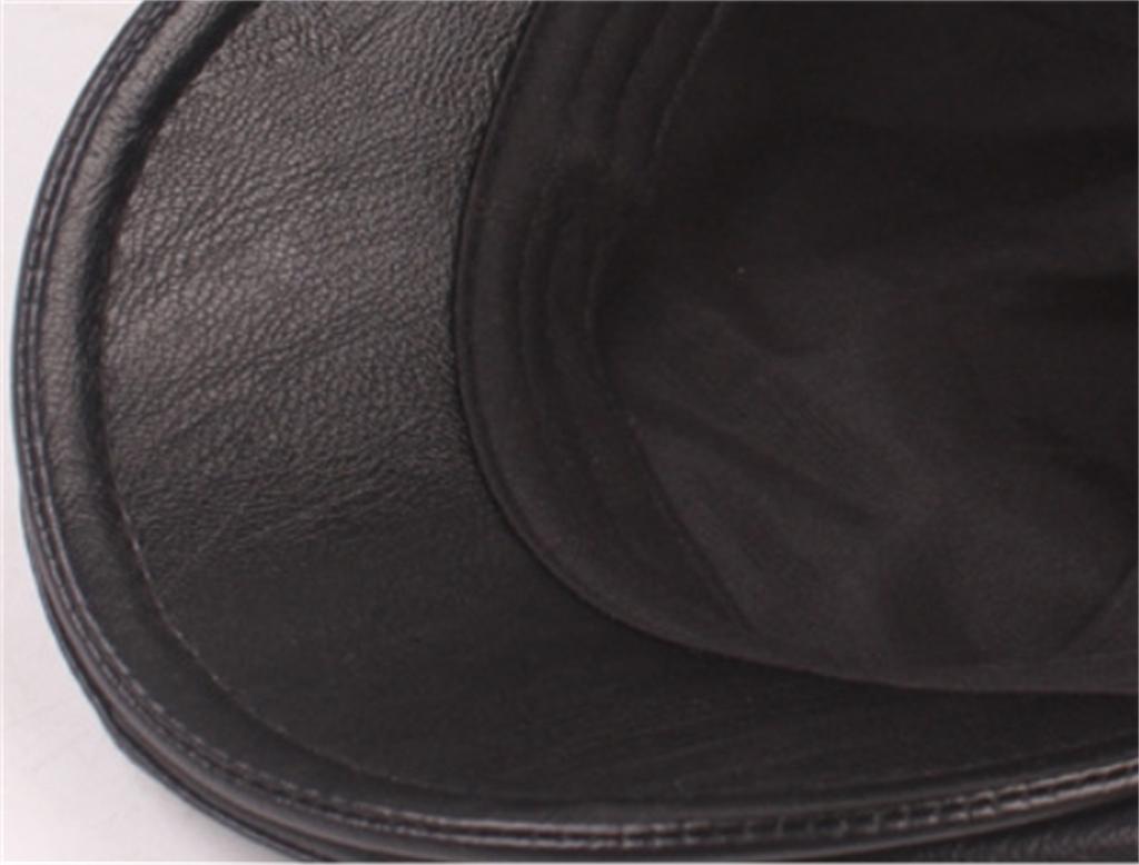 Women Men Beret Hat Flat Ivy Gatsby PU Leather Driving Hat For Beach Seaside Outdoor Summer Sports Driving