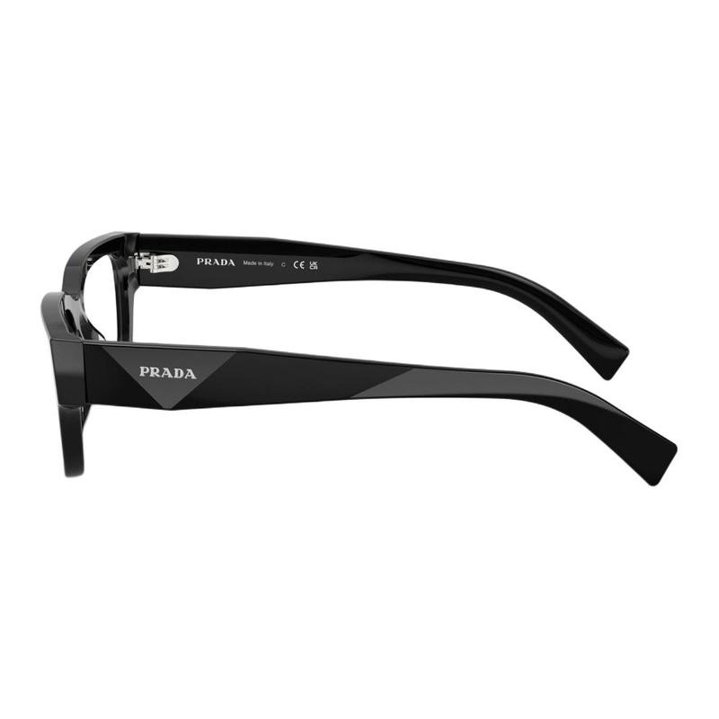 Prada Brand Logo Acetate Square Optical Glasses Men's Black Black 56 Basic Packaging-glasses Case + Packaging Box