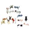 Cats Fingurine Computer Monitor Decors Mini Dog Kitties Screen TV Decorations Personality Car Accessories Mascots Craft