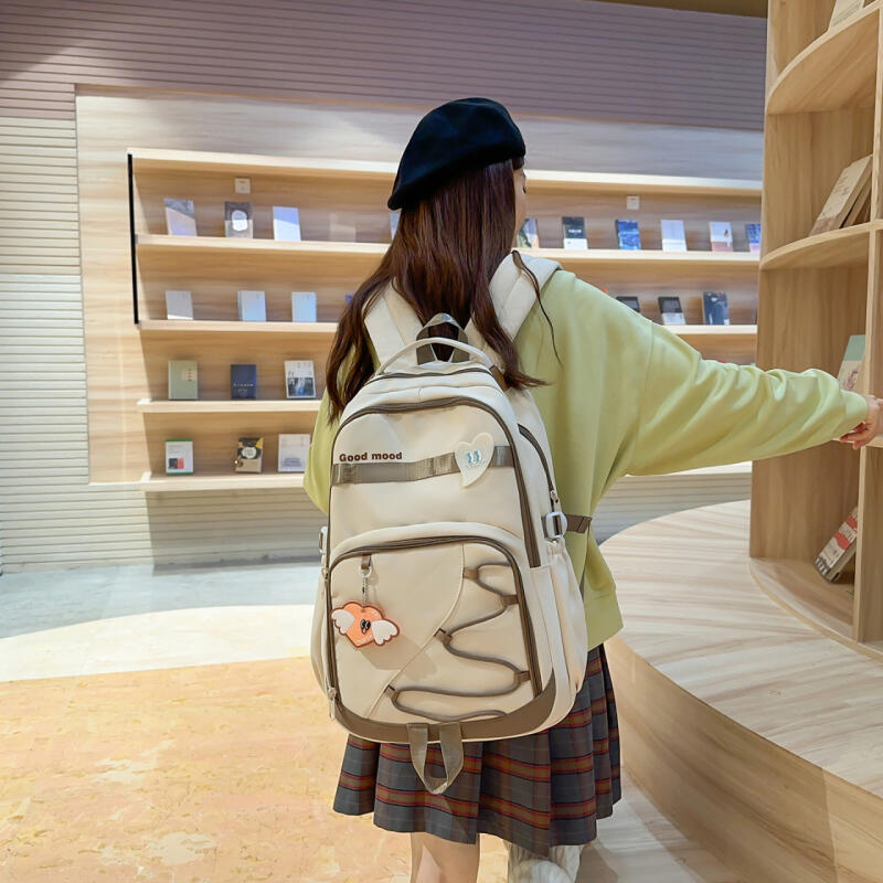 Large Capacity Backpack Women's Backpack Junior Senior High School Student Schoolbag