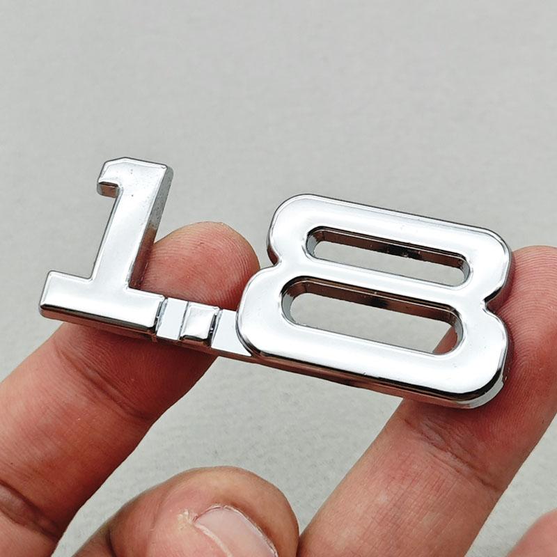 3D Metal Car Sticker Logo 1.5 1.8 2.0 2.2 2.4 2.5 2.8 3.0 T Rear Trunk Badge for Toyota Hyundai Nissan Mazda Honda Accessories DD5