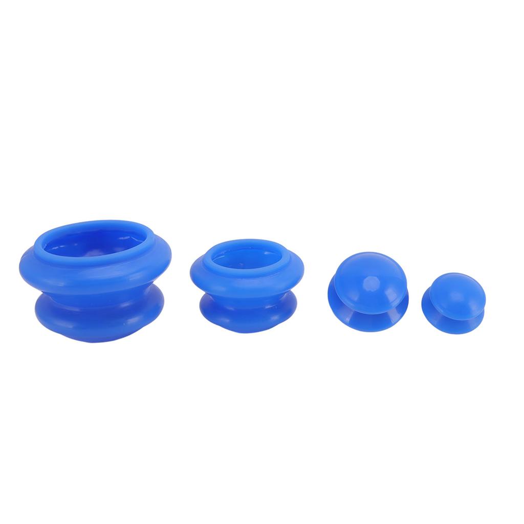 4 Sizes Silicone Cupping Therapy Set Negative Pressure Vacuum Cupping Sets for Professional Studio