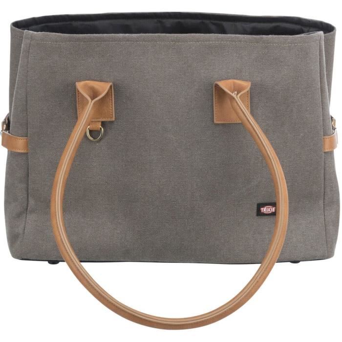 Sac De Transport Pour Chien - Trixie - Rachel - Gris - Peluche - Polyester