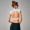 Mitaogirl Kendall Sexy Beauty Back Yoga Clothes Summer Sleeveless Top Women's Sports T-shirt Short Sleeve Quick-Drying Workout Clothes