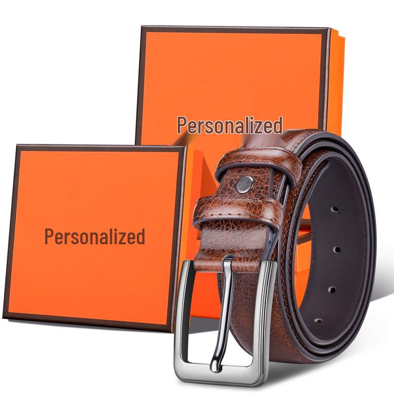 Paul Retro Business Casual Imitation Cowhide Belt - Men's Pin Buckle for Jeans