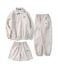 Super Serve Tennis Half Zip Jogger Set - Oatmeal