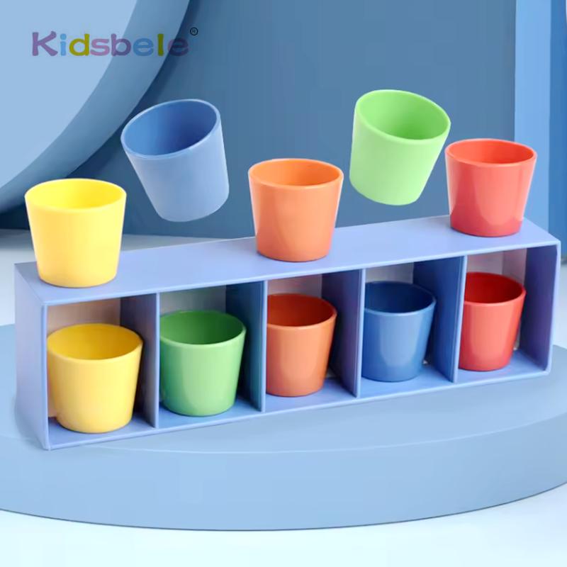 Farbe Becher Zuordnungsspiel Pädagogische Partyaktivität Logisches Denken Farbe Raten Spiel Herausforderung Intelligenz für Kinder Erwachsene