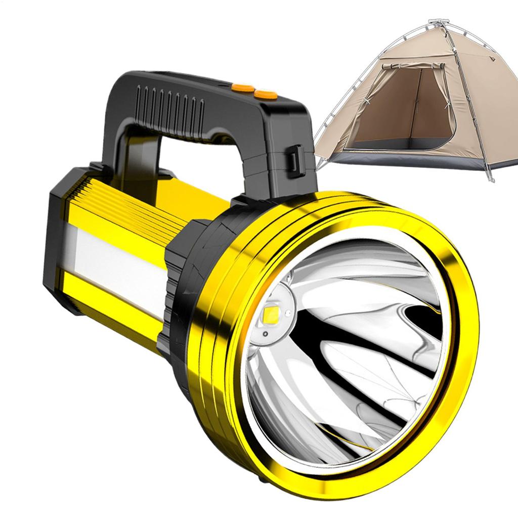 Handheld Flashlights Portable Searchlight Bright Flashlight For Construction Hiking Hunting Garage Fishing Travel Outdoors