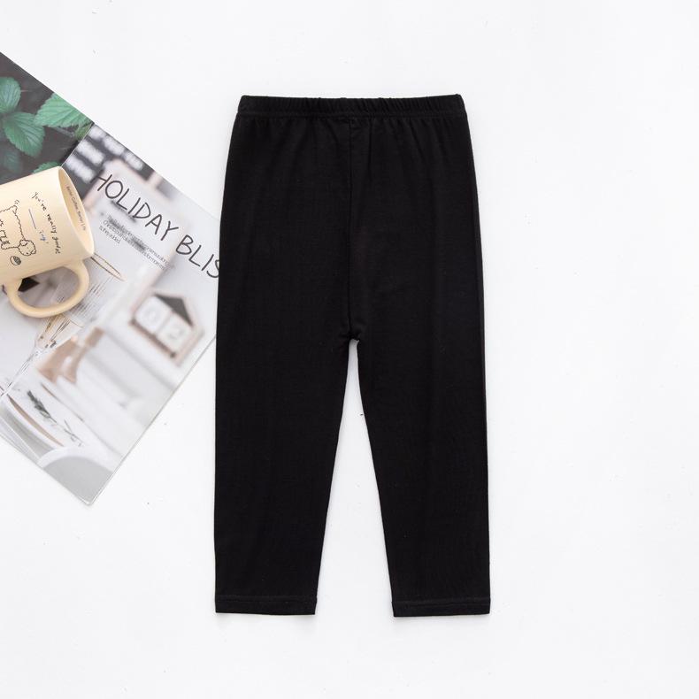 Letní dívčí legíny s potiskem bonbonů: Všestranné, Elastické, Tenké, Délka 9 bodů