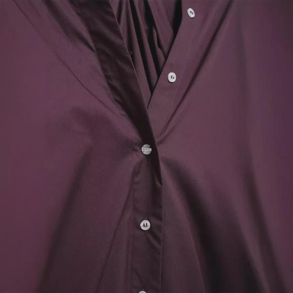 Women's 2024 Autumn Retro Loose Long Sleeve Solid Color Casual Shirt - European & American Style