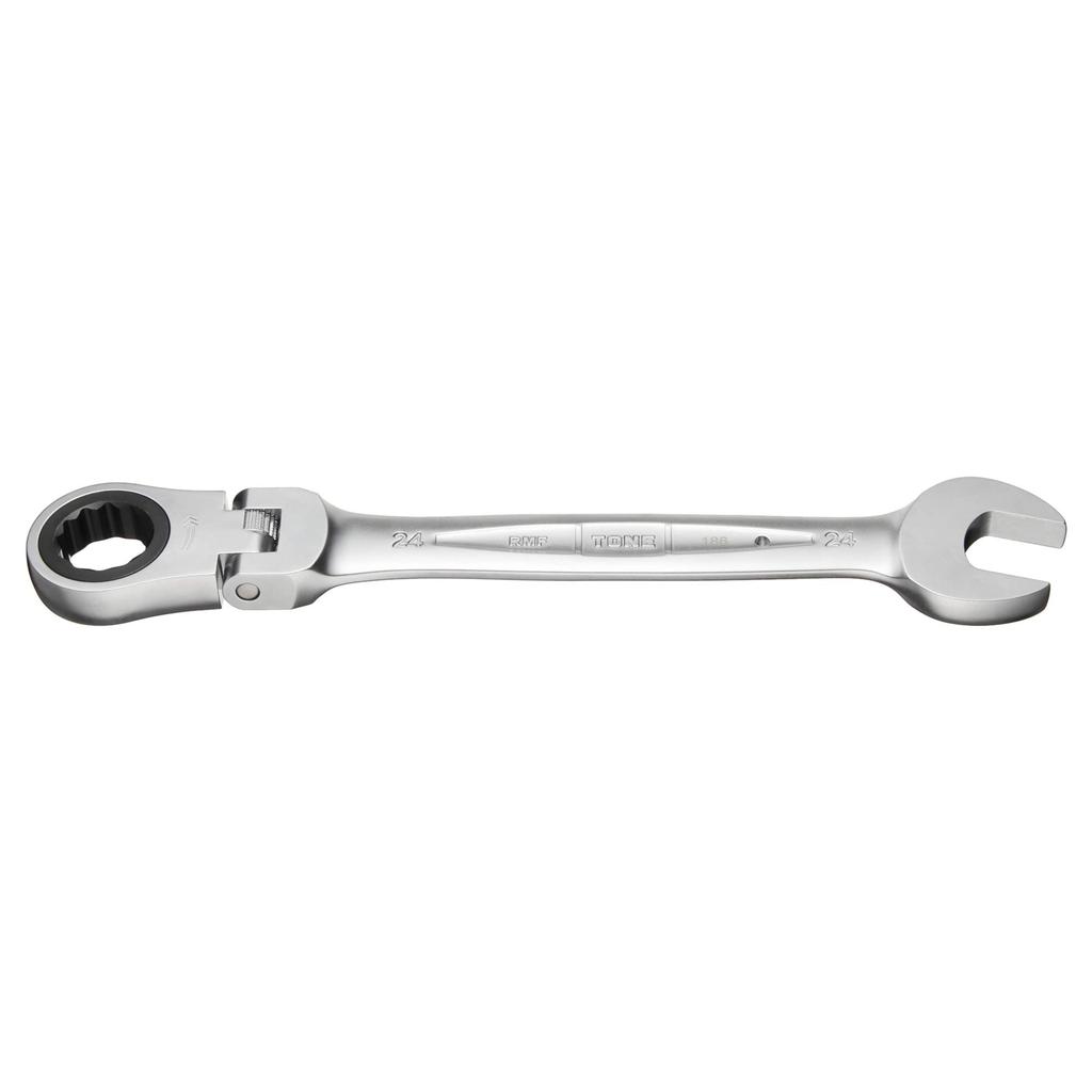 TONE Swivel Ratchet Combination 24mm Jaw Opening HPRMF-24 Wrench,