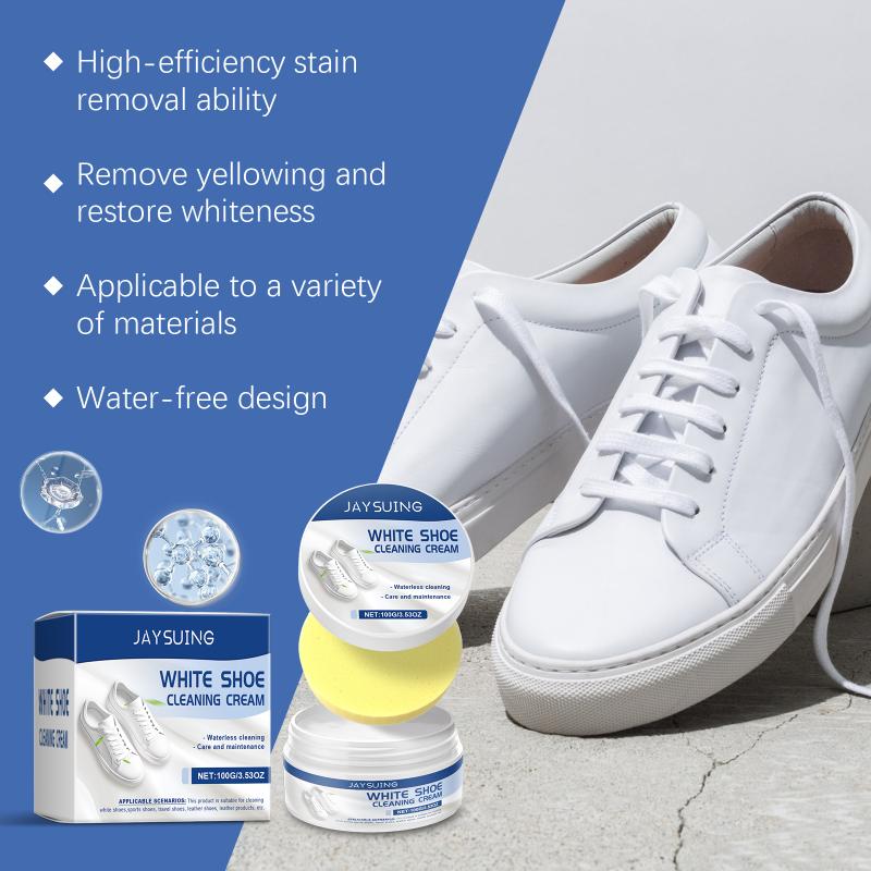 Jaysuing Little White Shoe Cleaning Cream, Cleaning Shoe Stains, Dust Is Mild And Does Not Hurt Shoes, Leave-In Cleaning Cream 1pcs