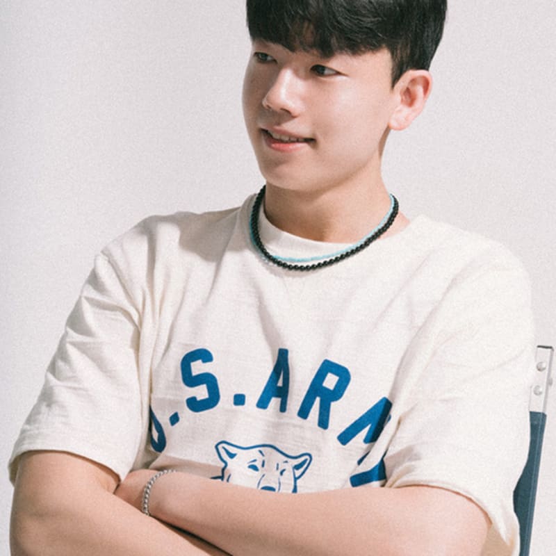 BICYCLE TROPHY Pickman Daily Bead Necklace 03 (SKY / 3mm Miyuki Beads)