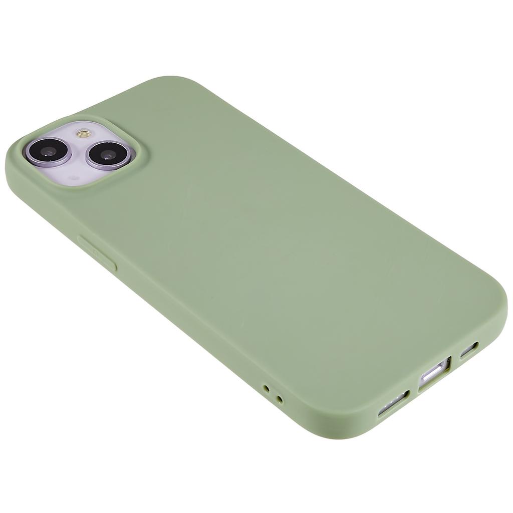 For iPhone 14 Smooth Matte Soft TPU Cover Shockproof Absorption Flexible Phone Case