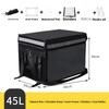 Schwarze Wasserdichte Lebensmittel-Liefer-Isolierbox Kleine Mittlere Große 30 45 62L Größen Lokale Lieferung Kühltasche Picknick BBQ Zubehör